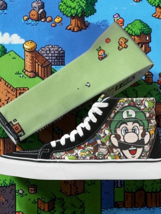 Vans SK8-Hi Reissue x Nintendo Mario & Luigi Mens Shoes Size 11 (NEW) Limited main image 8